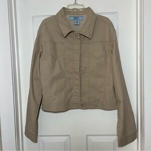 Beware Jeans Plus Tan Jean Jacket